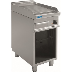 PLITA ELECTRICA CANELATA PROFESIONALA E7/KTE1BAR 423-1240, CU SUPORT, INOX