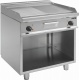 PLITA ELECTRICA PROFESIONALA E7/KTE2BAM 423-1255, 2 ZONE DE GATIT NETEDA / CANELATA, CU SUPORT, INOX