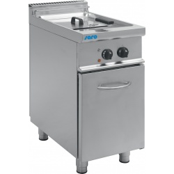 FRITEUZA ELECTRICA PROFESIONALA E7 / FRE1V17 423-1115, CAPACITATE 17 L, ROBINET DE SCURGERE, BAZIN CU ZONA RECE, INOX