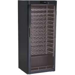 Vitrina frigorifica vinuri Forcar G-BJ308, capacitate 72 sticle, temperatura +5°/+18°C, negru