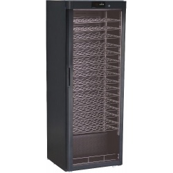 Vitrina frigorifica vinuri Forcar G-BJ408, capacitate 96 sticle, temperatura +5°/+18°C, negru
