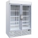 Vitrina frigorifica cu caseta luminoasa Forcar G-SNACK930BTG, 2 usi, capacitate 1078, temperatura -18°/-22°C, alb