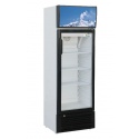 Vitrina frigorifica Forcar G-ER200GSS, capacitate 130 l, refrigerare statica, temperatura +2°C / +8°C, argintie