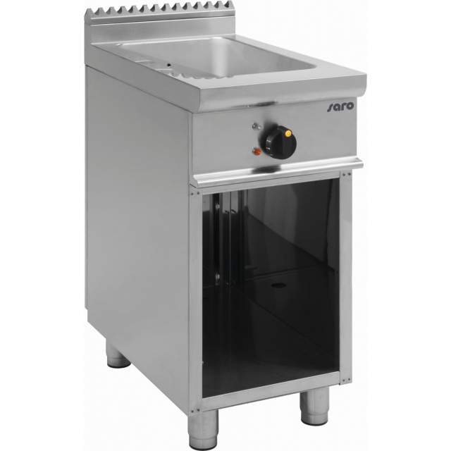 BAIN MARIE PROFESIONAL E7 / BME1BA 423-1150, CU BAZA DESCHISA, ROBINET DE INTRARE / IESIRE INCORPORAT, CAPACITATE 13 L, INOX