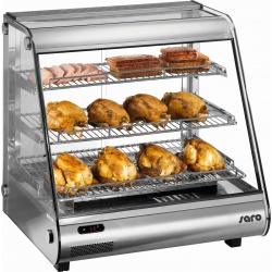 VITRINA CALDA SARO ELINE 160 330-1052, CONTROL DIGITAL, CAPACITATE 160 L, TEMPERATURA + 30 / + 90 ° C, INOX