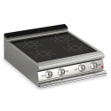Plita profesionala inductie Baron Q70PC/IND800, linia QUEEN 7, 4 zone gatit, putere 14 kW, inox