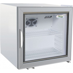 Vitrina frigorifica Forcar G-ER200GSS, capacitate 130 l, refrigerare statica, temperatura +2°C / +8°C, argintie