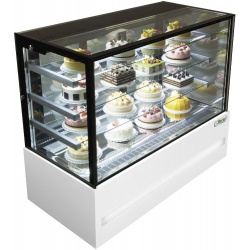 Vitrina frigorifica cofetarie Forcar EDEN15 cu usi glisante, capacitate 500/700 l, temperatura +2°/+8°C, alb