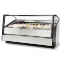 Vitrina frigorifica gelaterie ISA Stratos Plus, lungime 220, unitate condensare la distanta 0/20 m cu aer, temperatura -20/+2°C