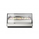 Vitrina frigorifica Forcar G-ER200GSS, capacitate 130 l, refrigerare statica, temperatura +2°C / +8°C, argintie