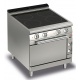 Aragaz profesional Baron Q70PCF/VCE800, linia QUEEN7, 4 zone gatit, cuptor electric, putere 16 kW, sticla ceramica, inox Aragaz profesional Baron Q70PCF/VCE800, linia QUEEN7, 4 zone gatit, cuptor electric, putere 16 kW, sticla ceramica, inox