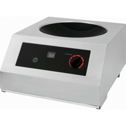 PLITA CU INDUCTIE WOK PROFESIONALA SARO COLDFIRE CW 35 301-1025, 19 NVELURI DE INCALZIREI, PANA LA +250 ° C, INOX