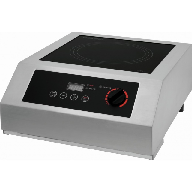 PLITA CU INDUCTIE WOK PROFESIONALA SARO COLDFIRE CT 35 301-1005, 19 NVELURI DE INCALZIREI, FUNCTIE DE AUTORESETARE, INOX