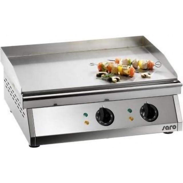PLITA ELECTRICA PROFESIONALA SARO FRY TOP 610 172-3030, PLACA NETEDA CU 2 ZONE DE PRAJIRE, 0 / +300 ° C, INOX