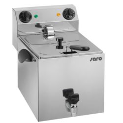 FRITEUZA PROFESIONALA SARO PROFRI 10 1172-2081, CHIUVETA DETASABILA CU ZONA RECE, CAPACITATE 2 x 8 L, 0 / +180 ° C, INOX