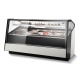 Vitrina frigorifica Forcar G-ER200GSS, capacitate 130 l, refrigerare statica, temperatura +2°C / +8°C, argintie