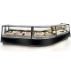 Vitrina frigorifica Forcar G-ER200GSS, capacitate 130 l, refrigerare statica, temperatura +2°C / +8°C, argintie