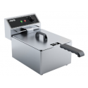FRITEUZA PROFESIONALA SARO EF 6 443-6005, CHIUVETA ROTUNJITA CU ZONA RECE , CAPACITATE 6 L, 60 / +200 ° C, INOX