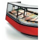 Vitrina frigorifica Forcar G-ER200GSS, capacitate 130 l, refrigerare statica, temperatura +2°C / +8°C, argintie