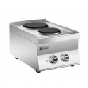 Plita profesionala electrica Baron 6NPC/E400, Seria 600 , 2 zone gatit, putere 4,1 kW, placi fonta, inox