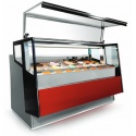 Vitrina frigorifica Forcar G-ER200GSS, capacitate 130 l, refrigerare statica, temperatura +2°C / +8°C, argintie