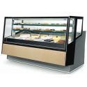 Vitrina frigorifica Forcar G-ER200GSS, capacitate 130 l, refrigerare statica, temperatura +2°C / +8°C, argintie