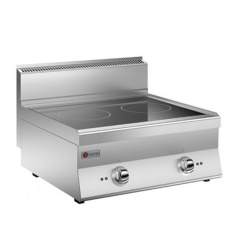 Plita profesionala inductie Baron 6NPC/IND722, Seria 600, 2 zone gatit, putere 10 kW, inox
