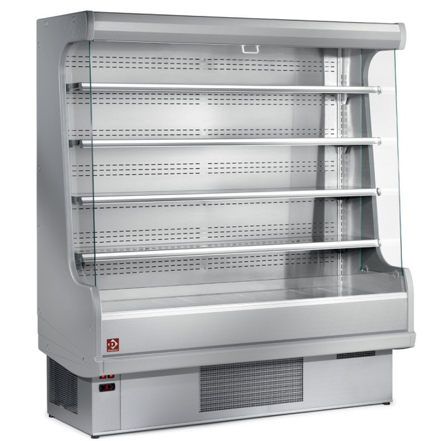 Raft frigorific de perete ventilat DIAMOND EM20-G/A1, usi glisante din sticla