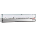 Vitrina frigorifica ingrediente DIAMOND SX200/DV-R6, 10x GN 1/4 - 150 mm , capac sticla