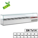 Vitrina frigorifica ingrediente DIAMOND SX160G/PR2, GN 7x 1/4, cu capac din sticla