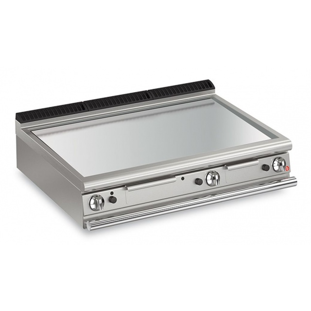 Gratar Fry Top Baron Q70FTT/G1205, linia QUEEN7, placa crom lustruit, putere 19,5 kW, arzatoare gaz, termostat