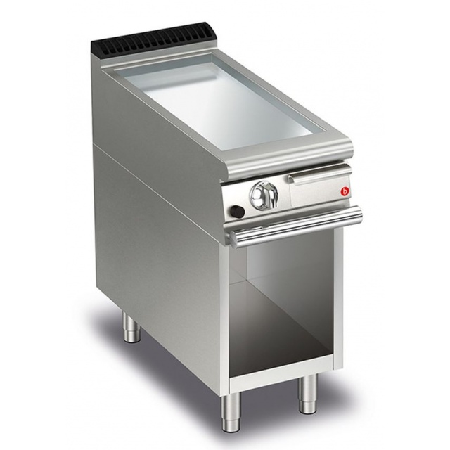 Gratar Fry Top Baron Q70FTTV/G405,QUEEN7, placa crom lustruit, compartiment deschis,putere 6,5 kW, arzatoare gaz, termosat