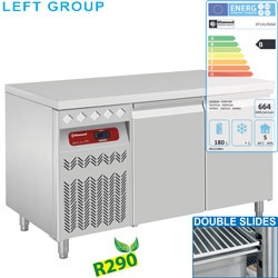 Masa rece ventilata DIAMOND TG3N/H-R2, 3 usi GN 1/1, 405 L
