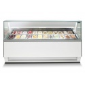 Vitrina frigorifica gelaterie ISA Diva Plus, inaltime x lungime 140x170, cu unitate condensare cu aer, temperatura -20/+2°C
