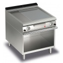 Gratar Fry Top Baron Q70FTV/G823, QUEEN7, placa nervurata / placa otel AISI430, compartiment deschis,putere 13 kW,arzatoare gaz