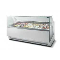 Vitrina frigorifica Forcar G-ER200GSS, capacitate 130 l, refrigerare statica, temperatura +2°C / +8°C, argintie