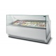 Vitrina frigorifica Forcar G-ER200GSS, capacitate 130 l, refrigerare statica, temperatura +2°C / +8°C, argintie