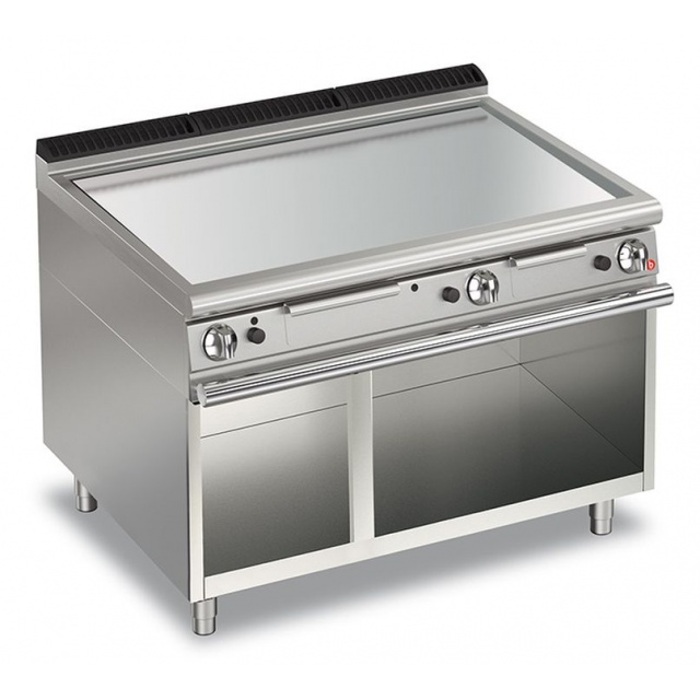 Gratar Fry Top Baron Q70FTTV/G1205,QUEEN7, placa crom lustruita, compartiment deschis,putere 19,5 kW, arzatoare gaz, termosat