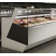 Vitrina frigorifica Forcar G-ER200GSS, capacitate 130 l, refrigerare statica, temperatura +2°C / +8°C, argintie