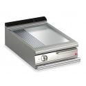Gratar Fry Top electric Baron Q70FT/E625, linia QUEEN7, placa nervurata / neteda cromata lustruita, putere 7,5 kW