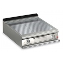 Gratar Fry Top electric Baron Q70FT/E815, linia QUEEN7, placa nervurata cromata lustruita, putere 10,8 kW