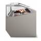 Vitrina frigorifica Forcar G-ER200GSS, capacitate 130 l, refrigerare statica, temperatura +2°C / +8°C, argintie