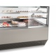 Vitrina frigorifica Forcar G-ER200GSS, capacitate 130 l, refrigerare statica, temperatura +2°C / +8°C, argintie