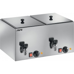 INCALZITOR DE MEZELURI SARO HD 200 172-3055, CU GRILA INCLUSA, LUMINA DE CONTROL, TEMPERATURA 0 / +110 ° C, INOX