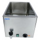 BAIN MARIE SARO BMH 210 172-3015, TERMOSTAT REGLABIL SI LAMPA DE CONTROL, ROBINET DE SCURGERE, TEMPERATURA 0 / +100 ° C, INOX