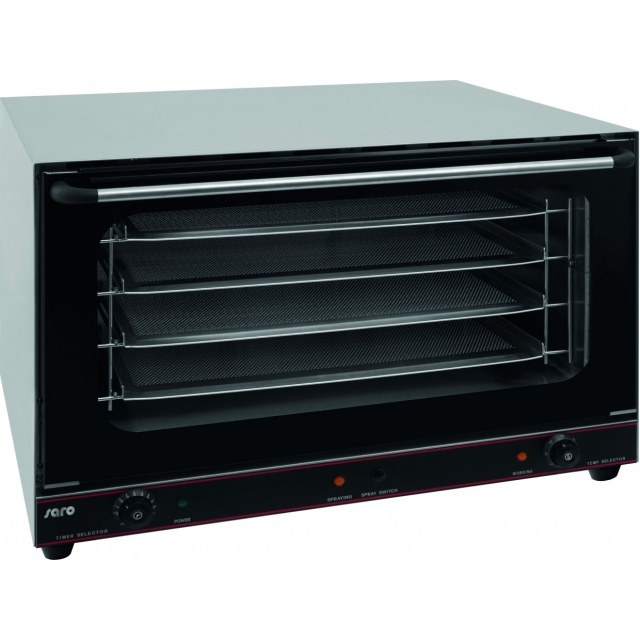 CUPTOR CU CONVECTIE SARO RIMINI 429-4010, VENTILATOR DUBLU, 4 TAVI PERFORATE, TEMPERATURA 50 - 300 ° C, INOX