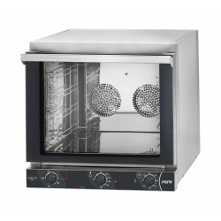 CUPTOR CU CONVECTIE SARO EKO 595 455-1100, CAPACITATE 4 x 435 x 350 MM, VENTILATOR DUBLU, TEMPERATURA MAX. +280 ° C, INOX