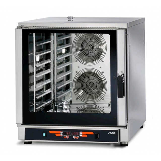 CUPTOR CU CONVECTIE SI UMIDIFICARE SARO MO 455-1305, PENTRU 7 GRILE / TAVI 1/1 GN, AUTOREVERSA, MAX. 280 ° C, INOX
