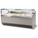 Vitrina frigorifica gelaterie ISA Supercapri Plus 1, Î x L 135x220cm, unitate condensare inclusa cu aer, -20/+2°C
