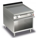 Gratar Fry Top electric Baron Q70FTV/E803, linia QUEEN7, placa otel inoxidabil AISI 430, putere 10,8 kW, compartiment deschis